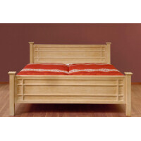Bett Massivholz Duett 200 x 200 cm Pinie karamell