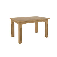 Esstisch 160x95 cm Duett feste Platte 2 Auszügen a. 50 cm Pinie karamell  massiv