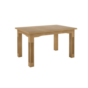 Esstisch 180x95 cm Duett feste Platte 2 Auszügen a. 50 cm Pinie karamell  massiv