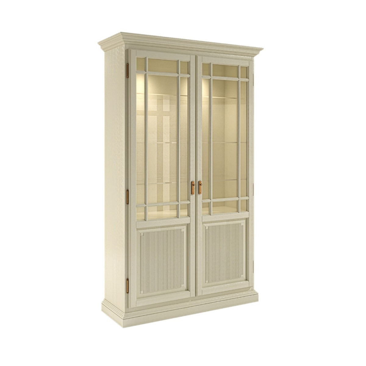 Vitrine Standvitrine Duett 2-türig B 112 cm Pinie...