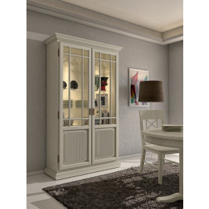 Vitrine Standvitrine Duett 2-türig B 112 cm Pinie massiv