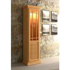 Vitrine Standvitrine Glasvitrine Duett 1-türig B 64 cm Pinie massiv