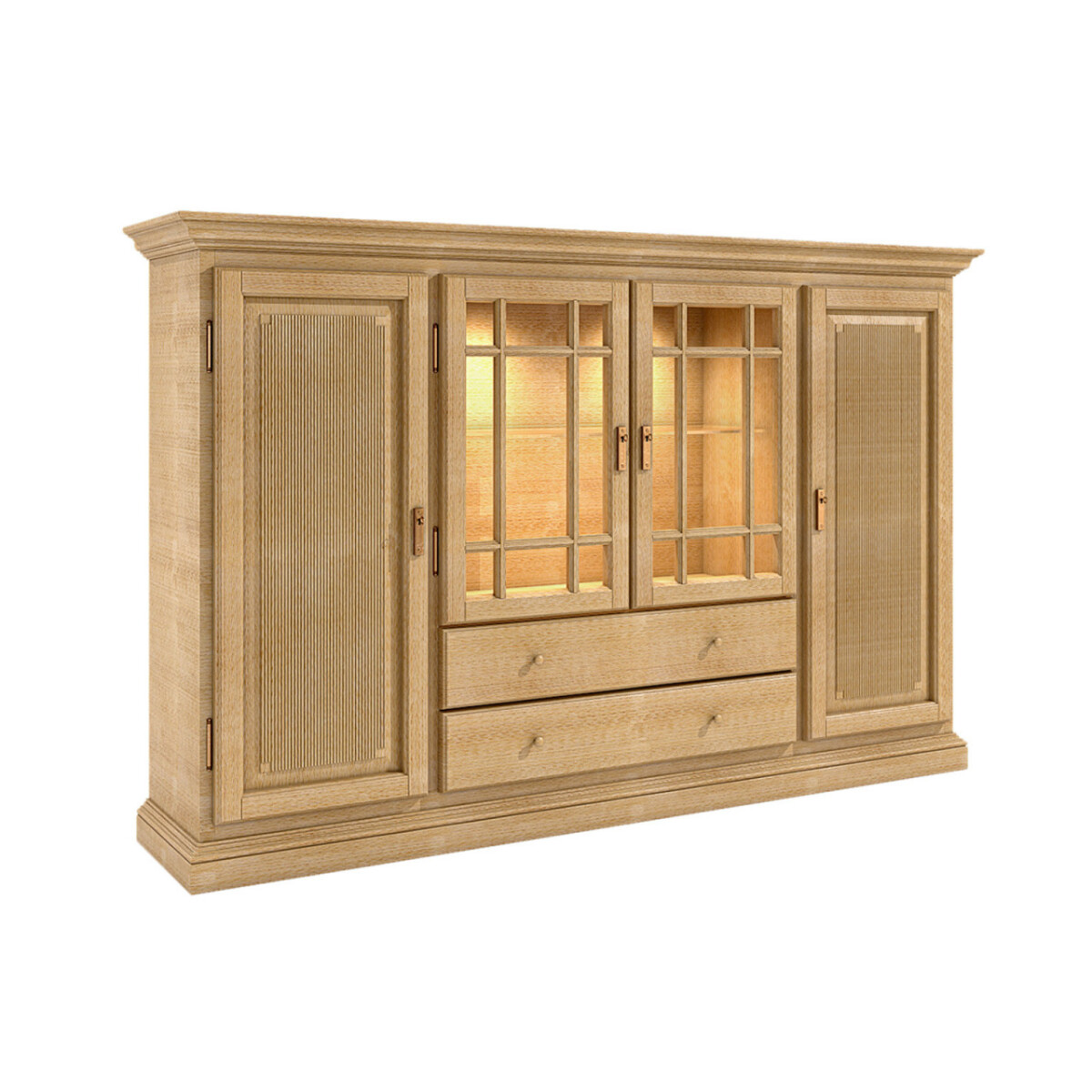 Hochanrichte Highboard Duett B 210 H 136 cm 2 Schubladen 4 T