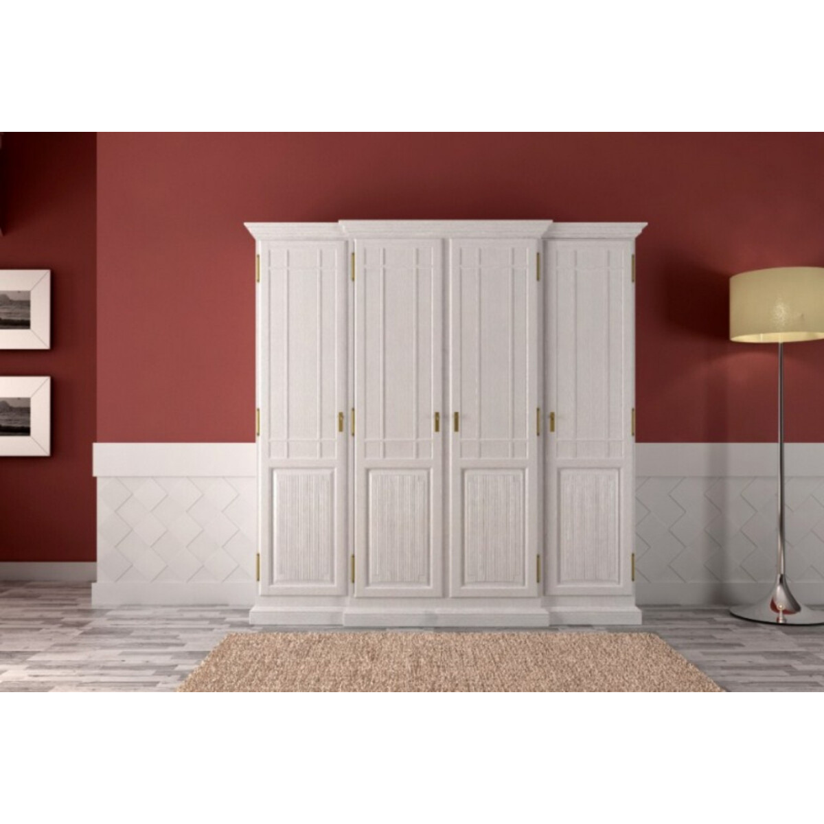 Kleiderschrank Wäsche-Schrank Duett Pinie lipizano 4 T&