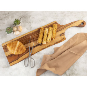 Servierbrett Holzbrett Masterbox 6-teilig Dekotablett Odin 70x20cm Dekobrett Akazie massiv