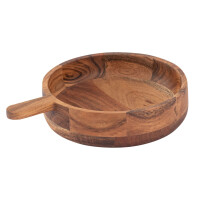 Holzpfanne Deko Pfanne Masterbox 6-teilig Holz 32x25cm Schale Akazie massiv