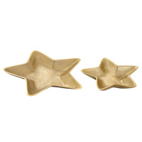Dekoschalen Stern 12x 2er Set Masterbox Starlight gold Weihnachtsdeko Aluminium