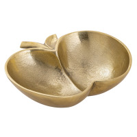 Apfel Schale Dekoschale Masterbox 12-teilig Apple gold Aluminium