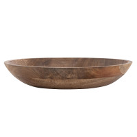 Holzschale Dekoschale rund ø25 o. 30cm H6cm Masterbox 8-teilig modern schlicht Mangoholz