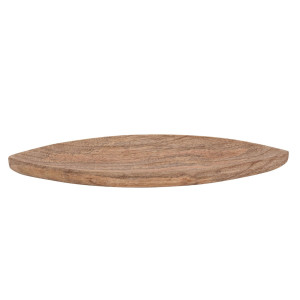 Dekoschale Holzschale B40xH3xT14cm Masterbox 16-teilig Boot schiffförmig Mangoholz massiv