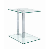 Beistelltisch chrom Metall 45x35x50cm