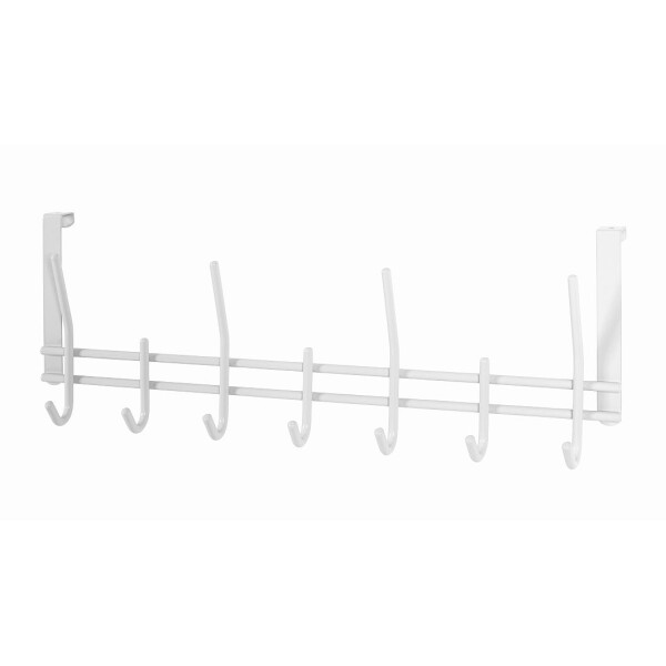 Türgarderobe Garderobenleiste weiß Metall 54x7x20cm