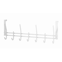 Türgarderobe Garderobenleiste weiß Metall 54x7x20cm