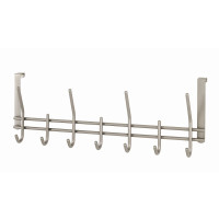 Garderobenleiste Wandgarderobe Hang up schwarz-silber 5 Haken