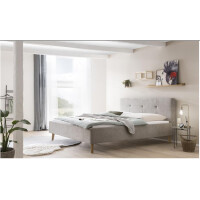 Polsterbett Bett Modell Smart Stoffbezug Glow