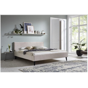 Polsterbett Bett Modell Leira Farbe beige