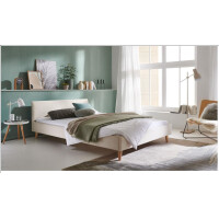 Polsterbett Bett Modell Wicki beige 140x200cm