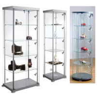 Kerkmann Vitrine Quadratvitrine expoline B 45 x T 45 x H 180 cm