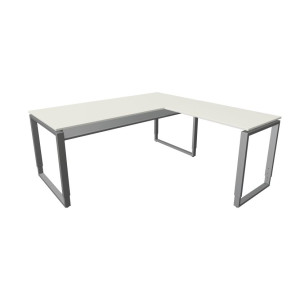 Kerkmann Schreibtisch Architekt 180 x 80 x 68-82 cm Bügelgestell mit Anbau