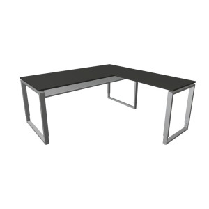 Kerkmann Schreibtisch Architekt 180 x 80 x 68-82 cm Bügelgestell mit Anbau