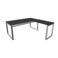Kerkmann Schreibtisch Architekt 180 x 80 x 68-82 cm Bügelgestell mit Anbau