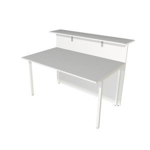 Kerkmann Design-Theke Grundtheke Atlantis  Weiss-Graphit (B)1350x(T)920x(H)1080mm