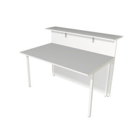 Kerkmann Design-Theke Grundtheke Atlantis  Weiss-Graphit (B)1350x(T)920x(H)1080mm