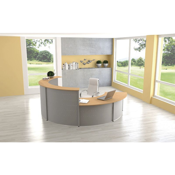 Kerkmann Design-Theke Kompakt-Theke Genua Typ 2 B 236 × T 244,5 × H  72/115 cm