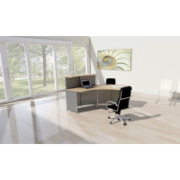 Kerkmann Design-Theke Kompakt-Theke Genua Typ 4 B 244,5 × T 70/80× H  72/115 cm