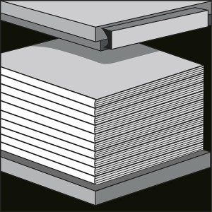 Kerkmann Print Prospektschrank mit 20 Klappen  B100x H 200 x T 30 cm