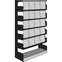 Kerkmann Print Prospektschrank mit 20 Klappen  B100x H 200 x T 30 cm