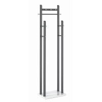 Design Garderobenständer Standgarderobe Manu anthrazit-weiß