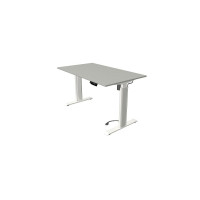 Kerkmann Schreibtisch Sitz- /Stehtisch Move 1 advance weiss 140x80x74-123 cm