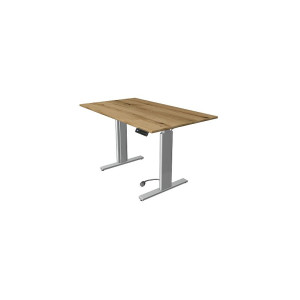 Kerkmann Schreibtisch Sitz-Stehtisch Move 3 silber 140x80x74-120cm elektr. höhenverstellbar