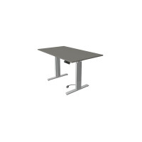 Kerkmann Schreibtisch Sitz-Stehtisch Move 3 silber 140x80x74-120cm elektr. höhenverstellbar