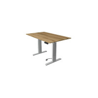 Kerkmann Schreibtisch Sitz-Stehtisch Move 3 silber 140x80x74-120cm elektr. höhenverstellbar