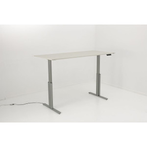 Kerkmann Schreibtisch Sitz-Stehtisch MOVE 3 silber 180x80x74-120cm elektr. höhenverstellbar