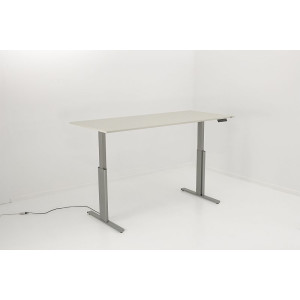 Kerkmann Schreibtisch Sitz-Stehtisch MOVE 3 silber 180x80x74-120cm elektr. höhenverstellbar