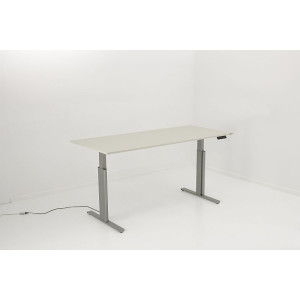 Kerkmann Schreibtisch Sitz-Stehtisch MOVE 3 silber 180x80x74-120cm elektr. höhenverstellbar