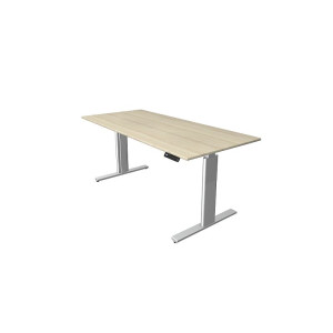Kerkmann Schreibtisch Sitz-Stehtisch MOVE 3 silber 180x80x74-120cm elektr. höhenverstellbar