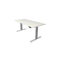 Kerkmann Schreibtisch Sitz-Stehtisch MOVE 3 silber 180x80x74-120cm elektr. höhenverstellbar