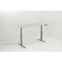 Kerkmann Schreibtisch Sitz-Stehtisch MOVE 3 silber 180x80x74-120cm elektr. höhenverstellbar