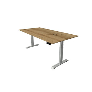 Kerkmann Schreibtisch Sitz-Stehtisch Move 4 silber 200x100x64-129cm elektr. höhenverstellbar