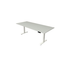 Kerkmann Schreibtisch Sitz-Stehtisch Move 4 weiss 250x100x64-129cm elektr. höhenverstellbar