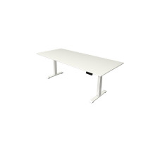 Kerkmann Schreibtisch Sitz-Stehtisch Move 4 weiss 250x100x64-129cm elektr. höhenverstellbar