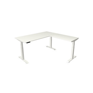 Kerkmann Schreibtisch Sitz-Stehtisch Move 4 weiss 180x80x64-129cm mit Anbau elektr. höhenverstellbar