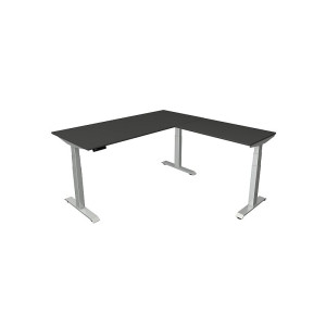 Kerkmann Schreibtisch Sitz-Stehtisch Move 4 silber 180x80x64-129cm mit Anbau elektr. höhenverstellbar
