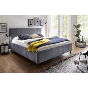Polsterbett Doppelbett Bett Lizzano mit Stoffbezug Cloud