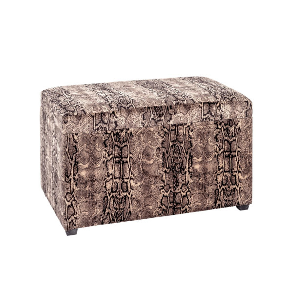 Siitztruhe Miguell Vintage Look Kunstleder braun 65 x 40 x 42