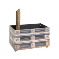 Siitztruhe Miguell Vintage Look Kunstleder braun 65 x 40 x 42